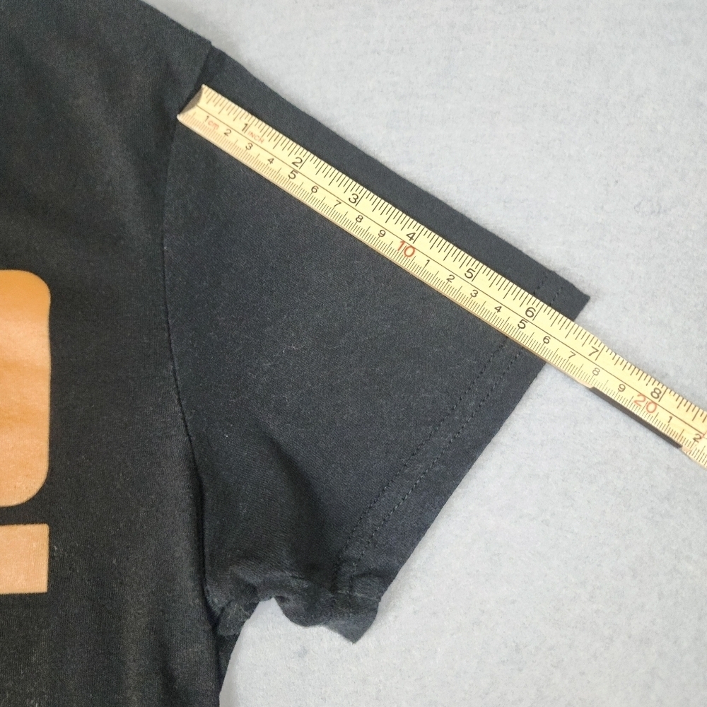 Lizzo Black Graphic T-Shirt Womens Small Bold Orange Text - Picture 6 of 6